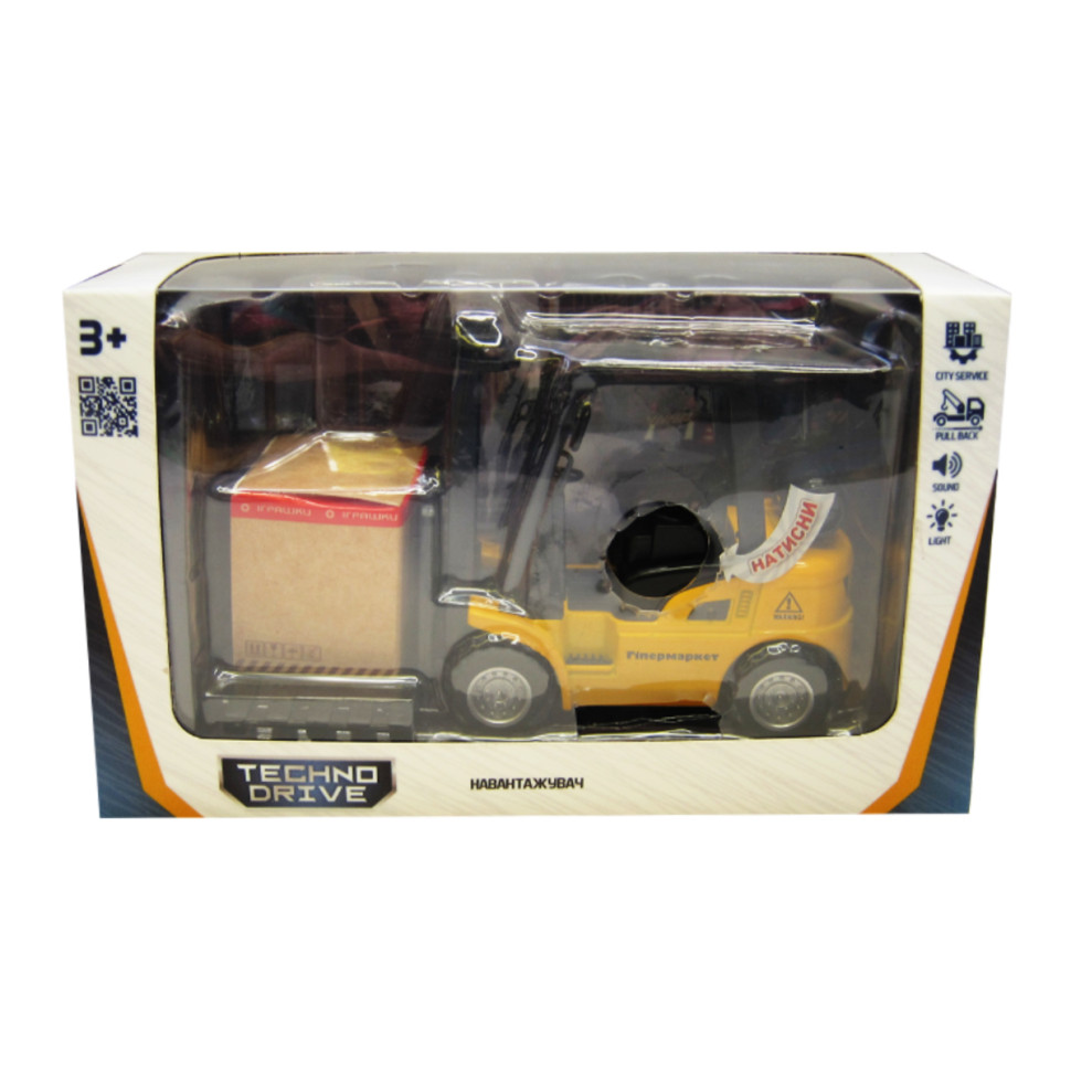 Автомодель детская Погрузчик TechnoDrive 510224.270 со светом и звуком