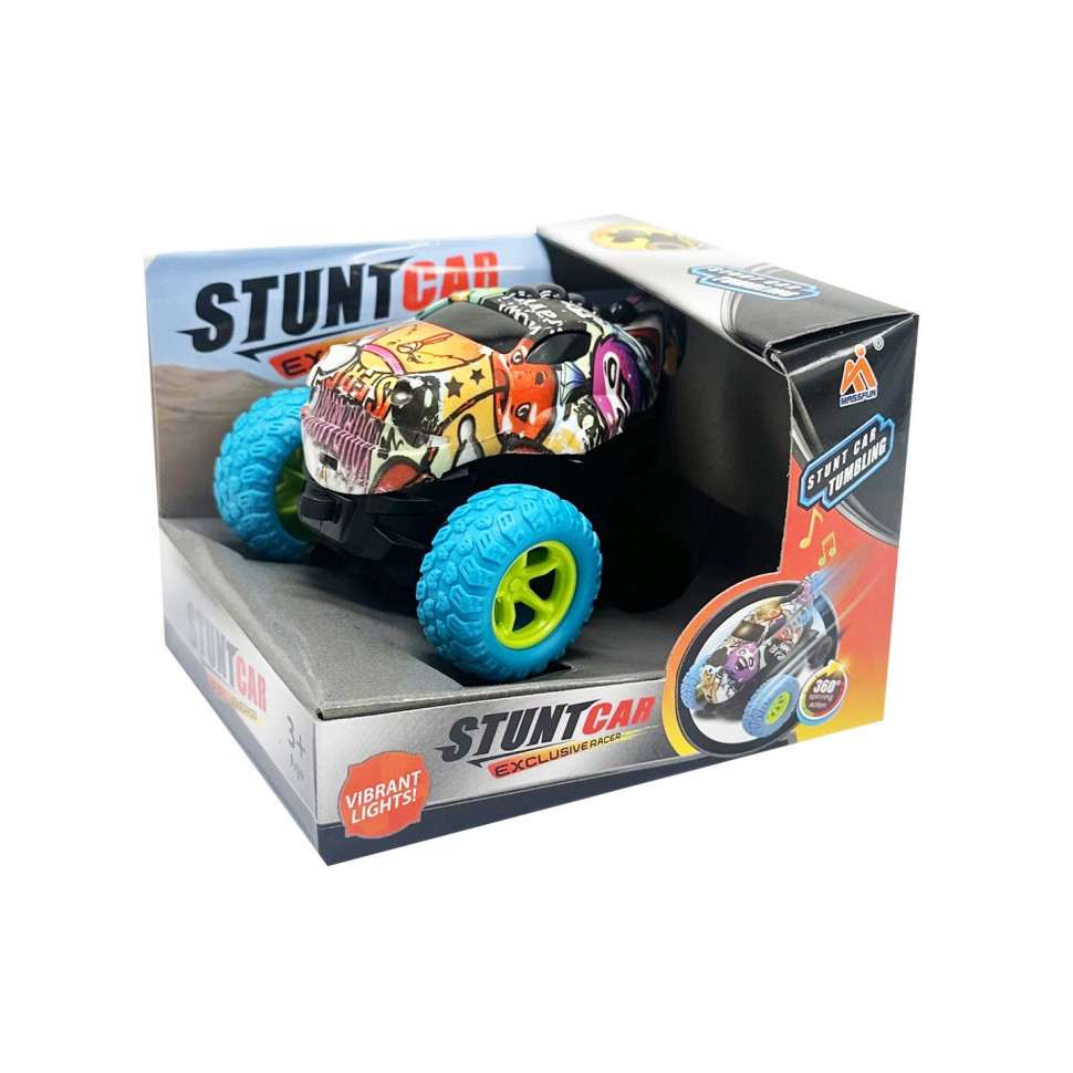 Дитяча трюкова машинка Bambi FL-20610C(Blue) інерційна, 11 см, оберт на 360°