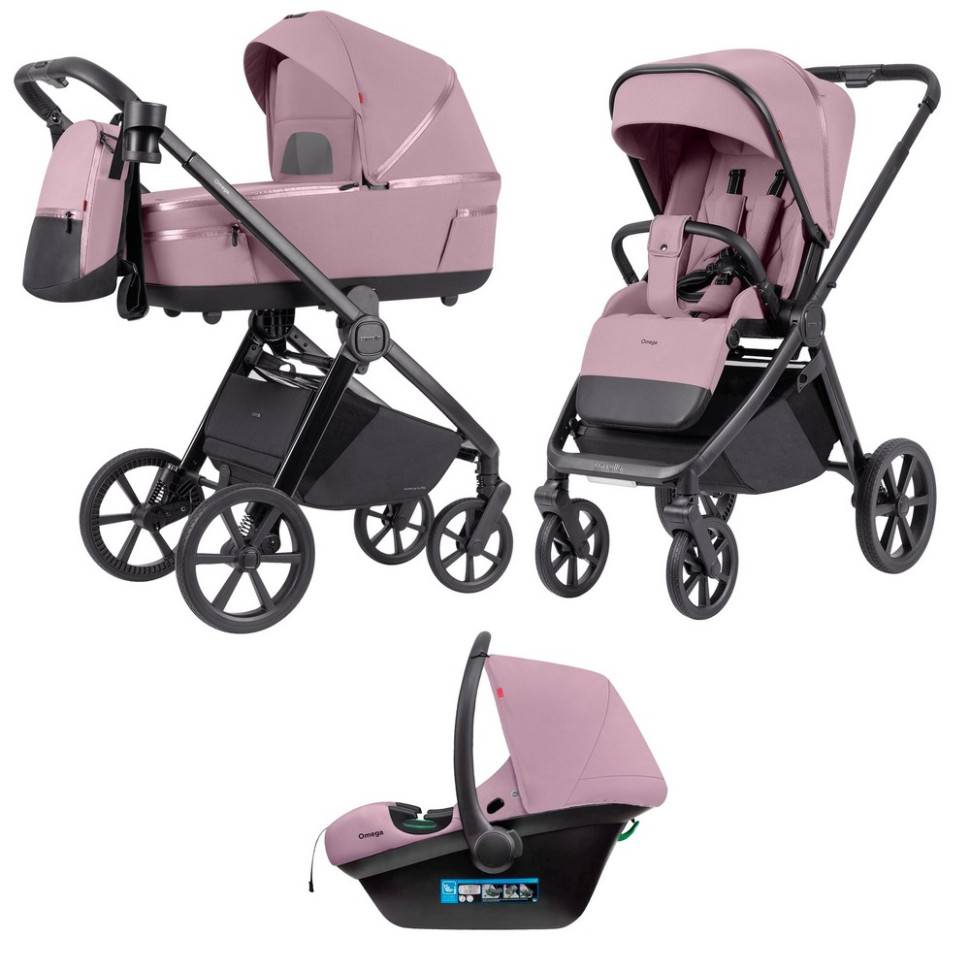 Коляска универсальная 3 в 1 Omega CRL-6545 CARRELLO CRL-6545 Galaxy Pink