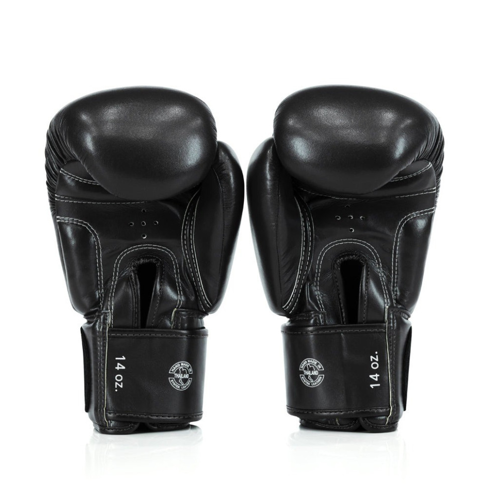Боксерские перчатки BGV27 Fairtex BGV27_16oz_Black 16 унций (бинты в комплекте)