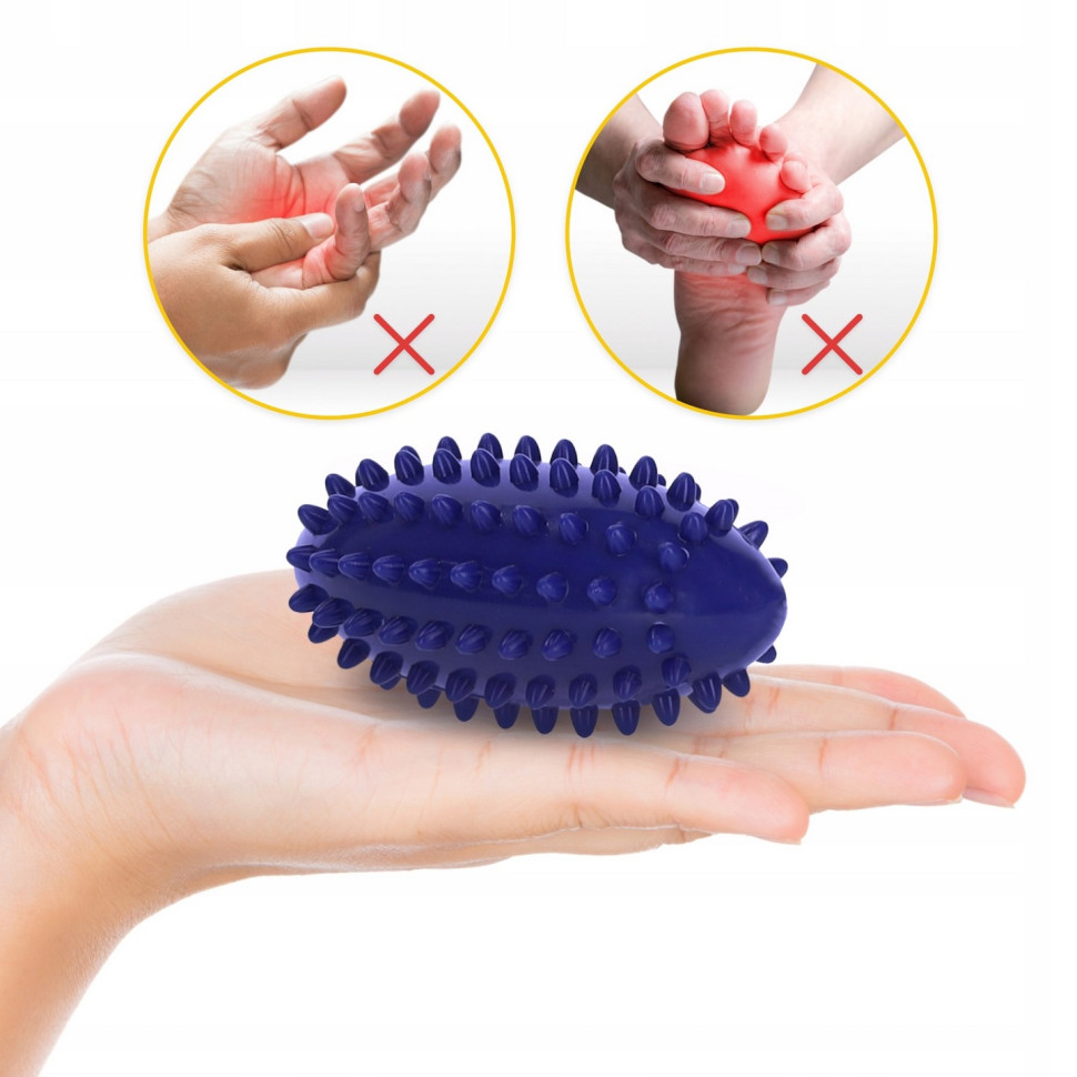 Мяч массажный огурец Spike Bean 4FIZJO P-5905973403306 Blue 11.5 x 5 см 