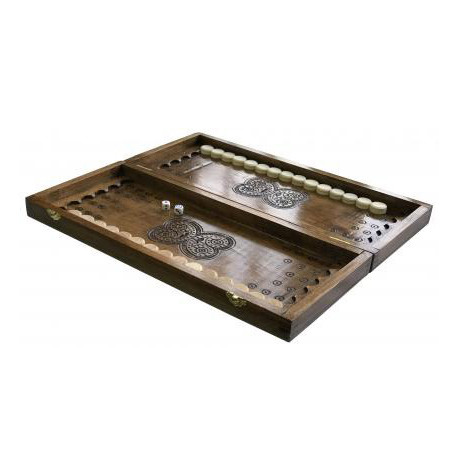 Нарди дерев'яні ручної роботи Backgammon 2 Newt NR-4540? 16 світлих, 16 темних