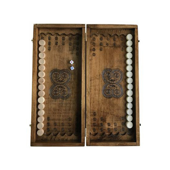 Нарди дерев'яні ручної роботи Backgammon 2 Newt NR-4540? 16 світлих, 16 темних