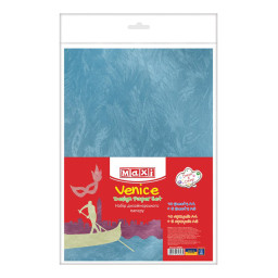 Цветная бумага для дизайна Венеция Maxi 61626, 10 листов А4, 5 листов А5, односторонняя