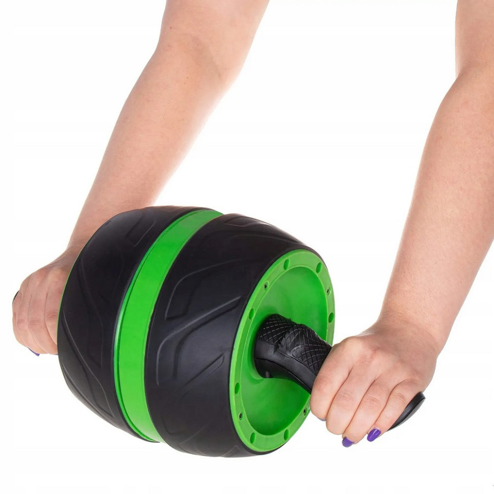Ролик (колесо) для преса з поворотним механізмом AB Wheel Springos FA5010 Black/Green