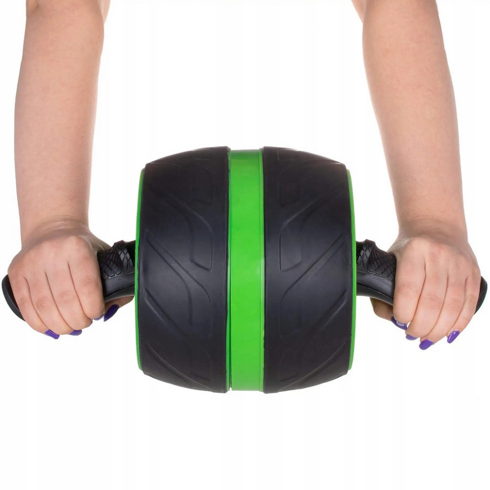 Ролик (колесо) для преса з поворотним механізмом AB Wheel Springos FA5010 Black/Green