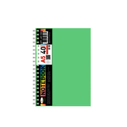 Блокнот А5 Апельсин АП-1503(Green) 40 листов, пружина сбоку