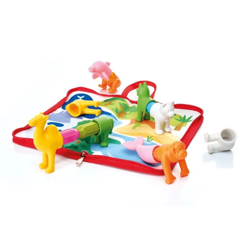 Магнитный конструктор Мои первые животные мира SmartMax SMX 246, 16 деталей