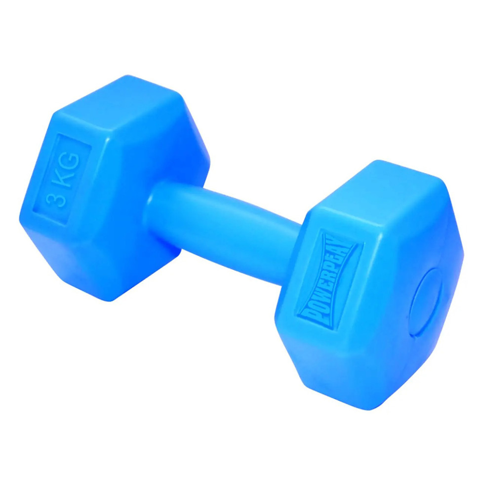 Гантель композитна Hercules PowerPlay PP_4124_3kg, 3 кг Синя 1 шт