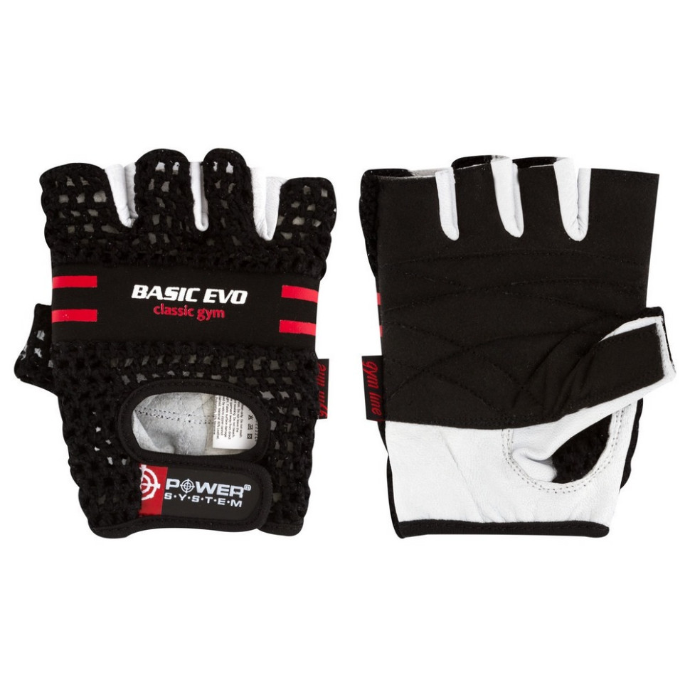 Перчатки для фитнеса Basic EVO Power System PS_2100E_XS_Black/Red, XS 20 см