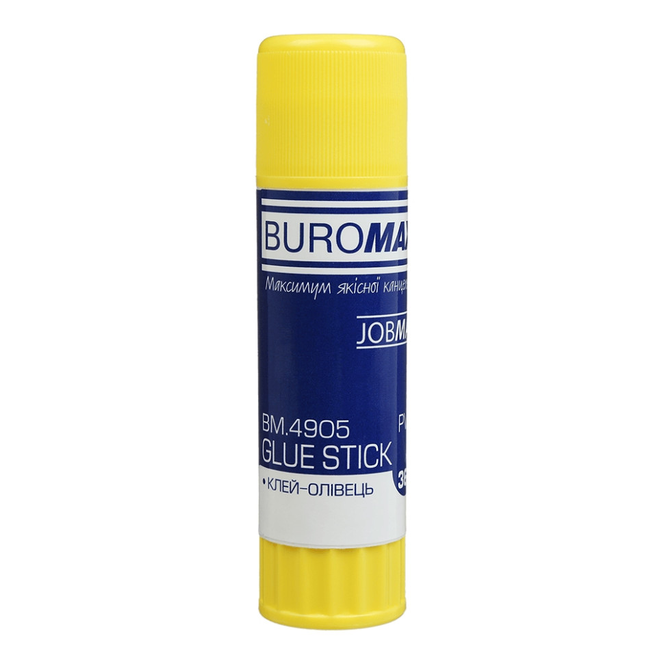 Канцелярський клей-олівець BUROMAX BM.4905 PVA 36 грам