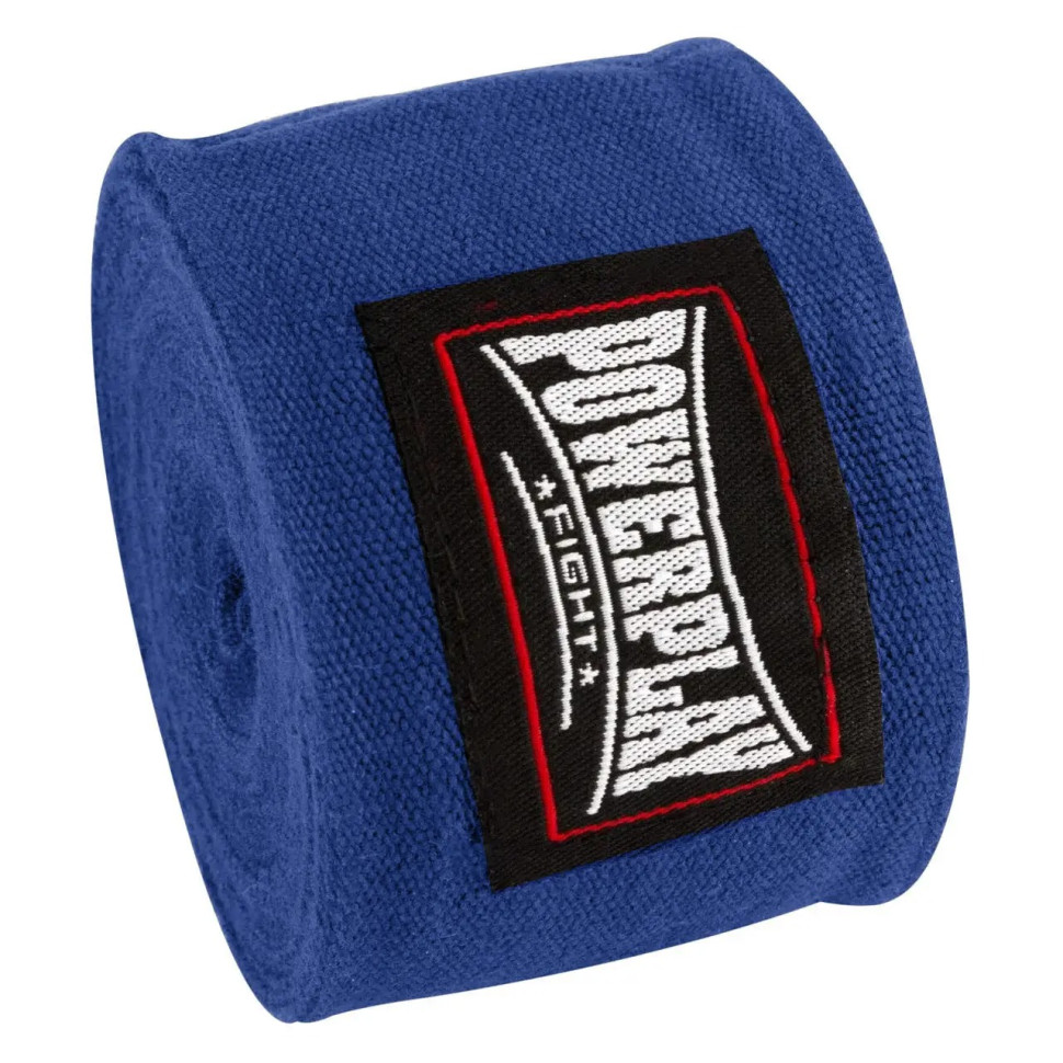 Бинты для бокса PowerPlay PP_3046_4,5m_Blue, Сині (4,5 м)