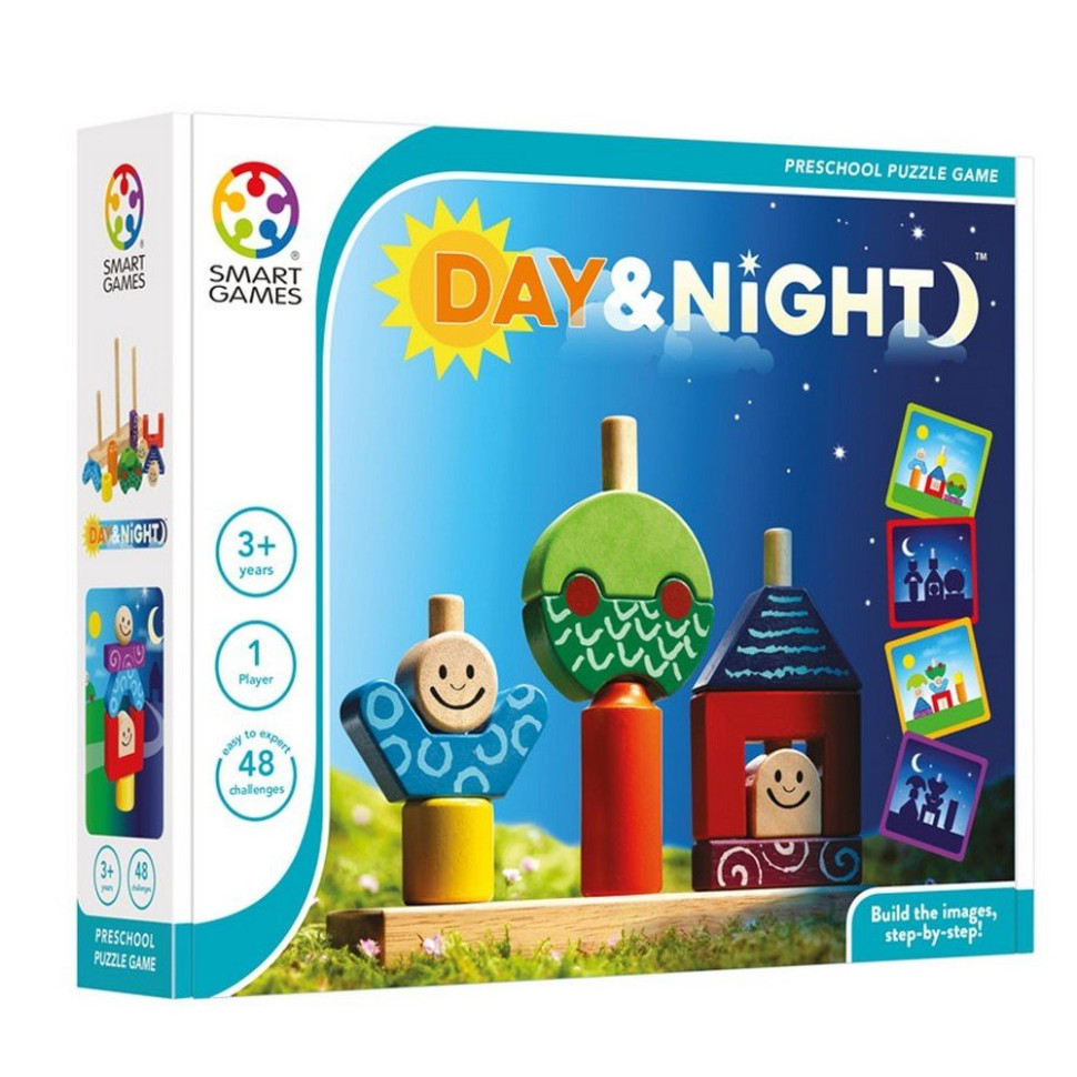 Гра-головоломка День та ніч Smart Games SG 033, 48 завдань
