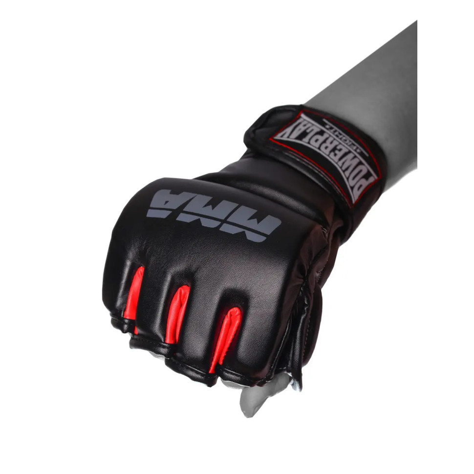 Перчатки для MMA PowerPlay PP_3053_L/XL, Черно-Черные L/XL