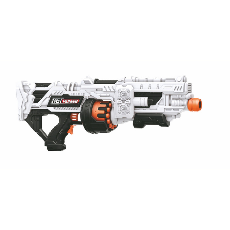Іграшковий кулемет автоматичний Blaster BIG515 барабан на батарейках з м'якими патронами