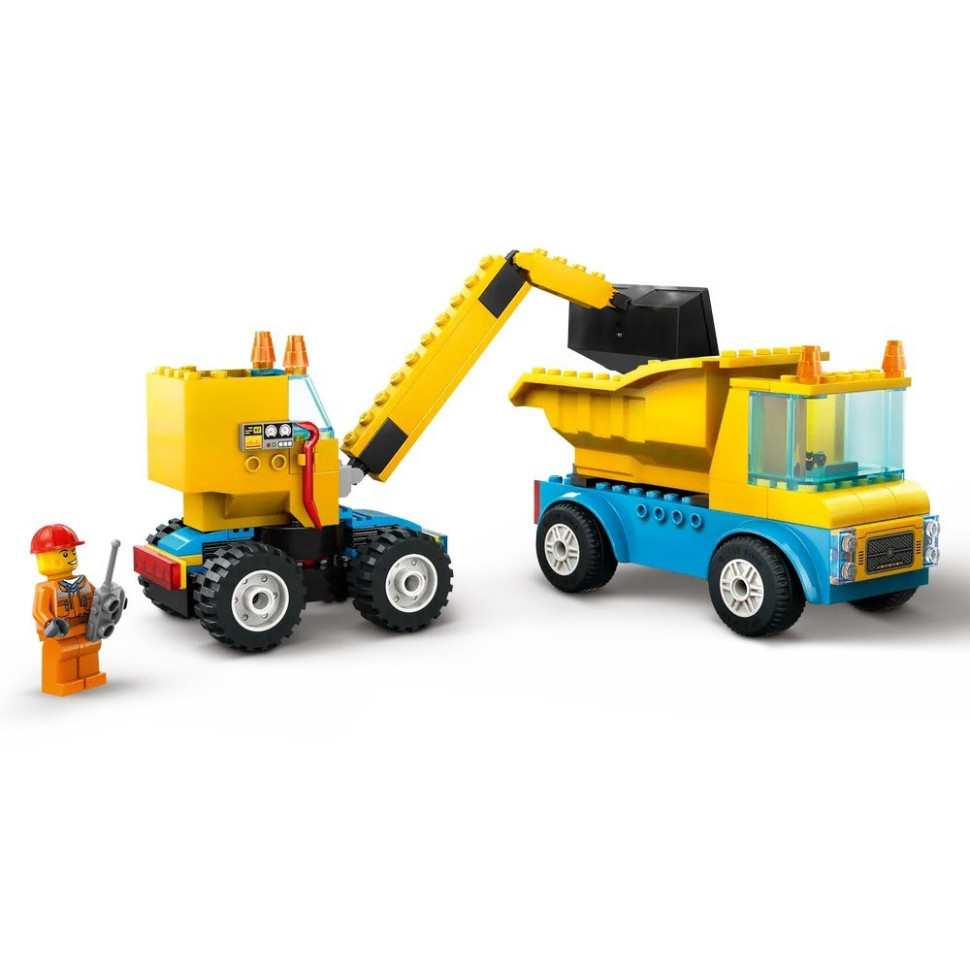 Конструктор Строительный грузовик и шаровидный кран LEGO 60391, 235 деталей