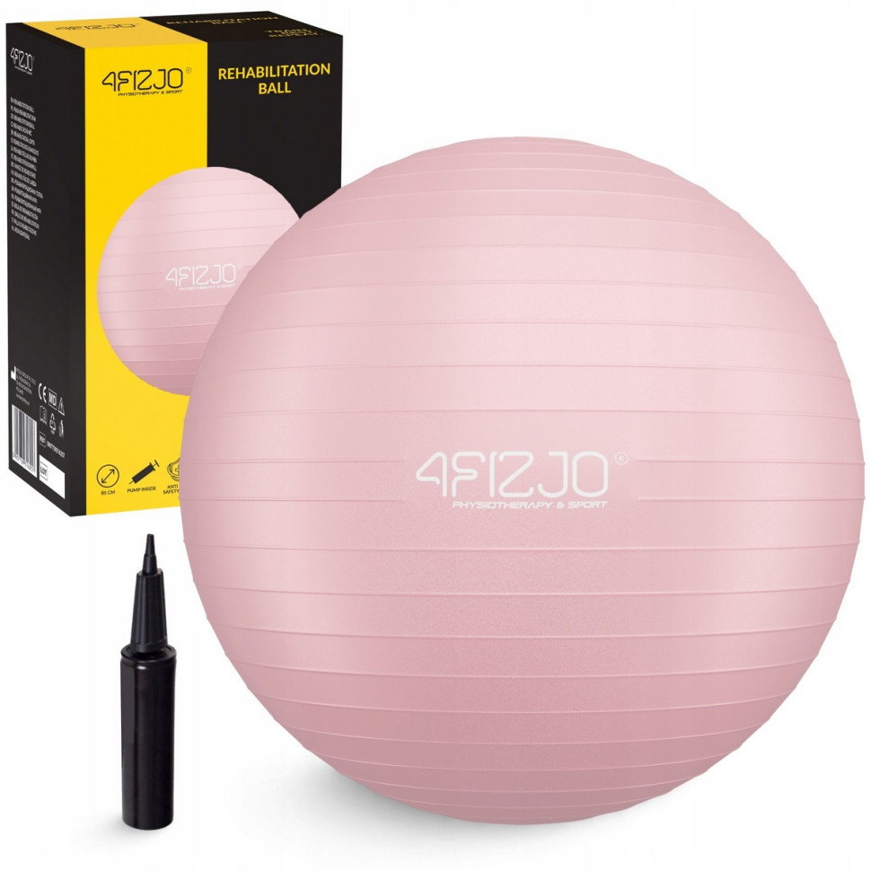 М'яч для фітнесу фітбол 4FIZJO P-5907739317421, 85 см, Pink