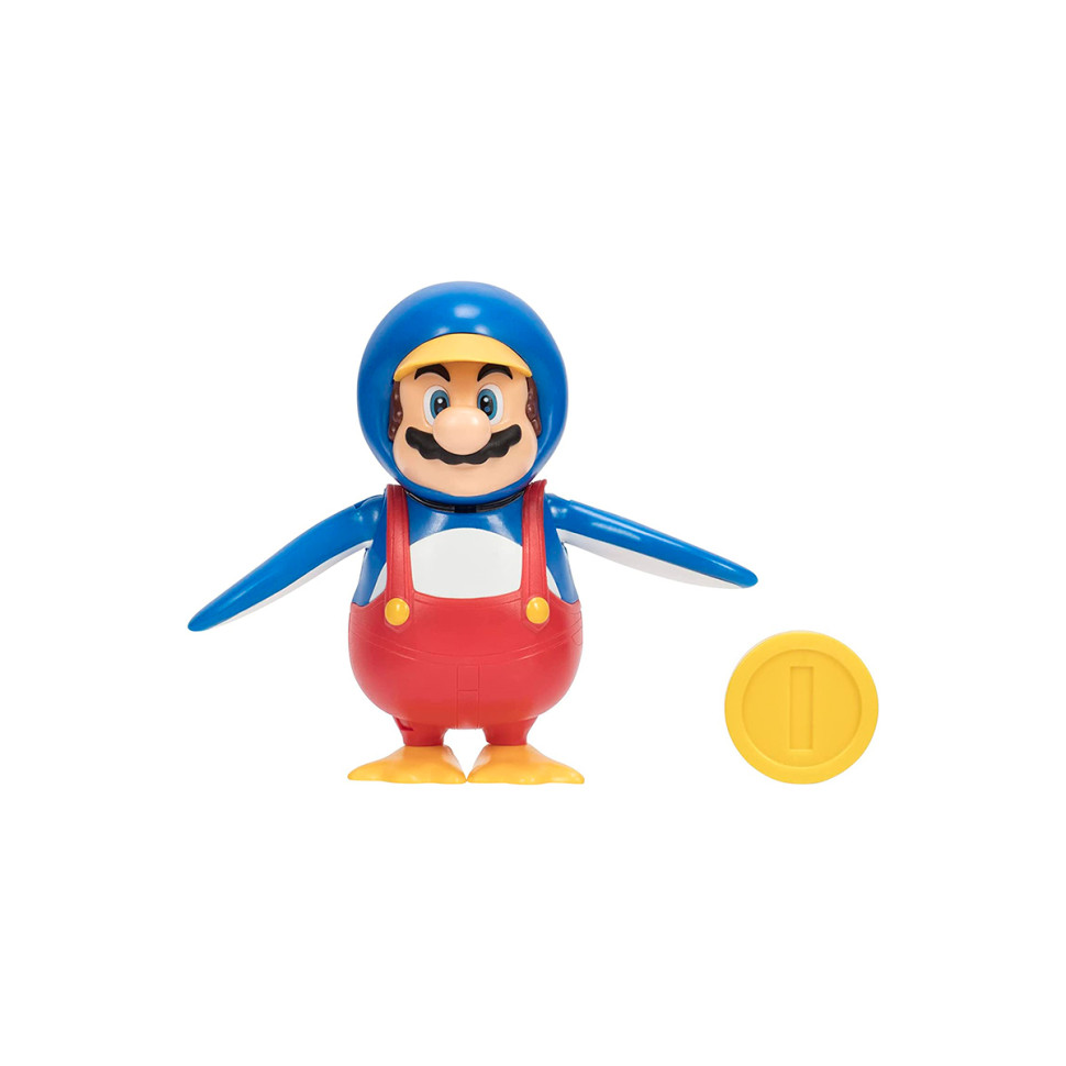 Игровая фигурка МАРИО-ПИНГВИН SUPER MARIO 40824i 10 см с аксессуарами