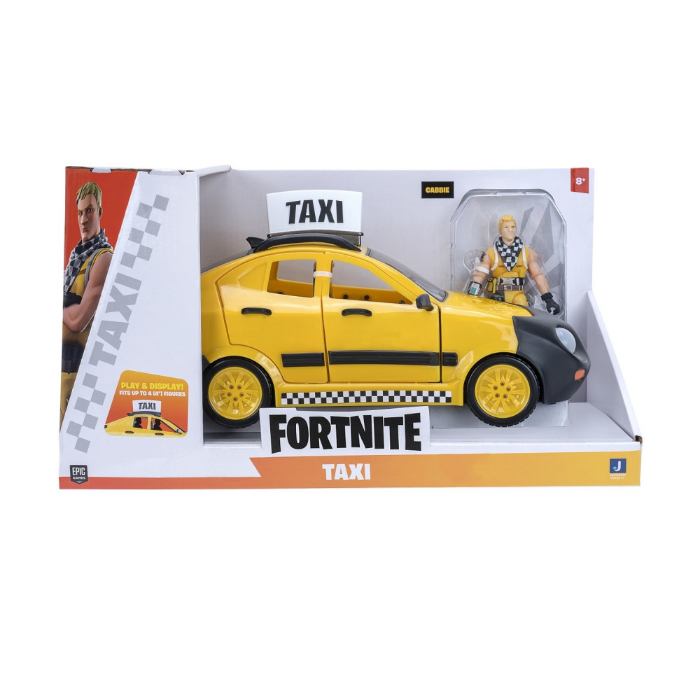 Игровой набор Fortnite Joy Ride Vehicle Taxi Cab, автомобиль и фигурка FNT0817