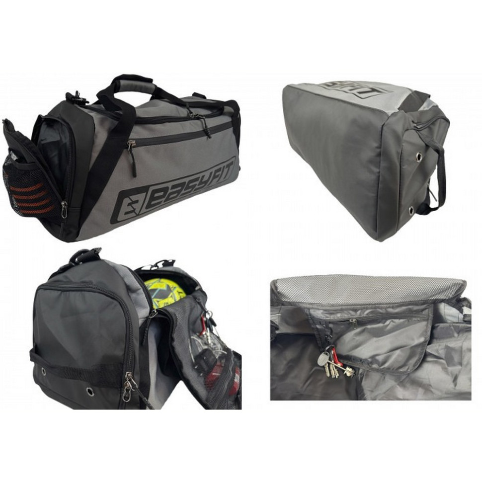 Спортивная сумка SB1 Easyfit EF-8001-GY 45 л, серая