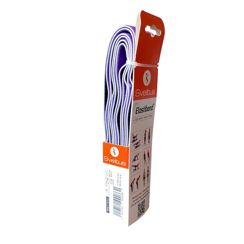 Еспандер для фітнесу Multi Elastiband Sveltus SLTS-0033 фіолетовий, 15кг + QR код