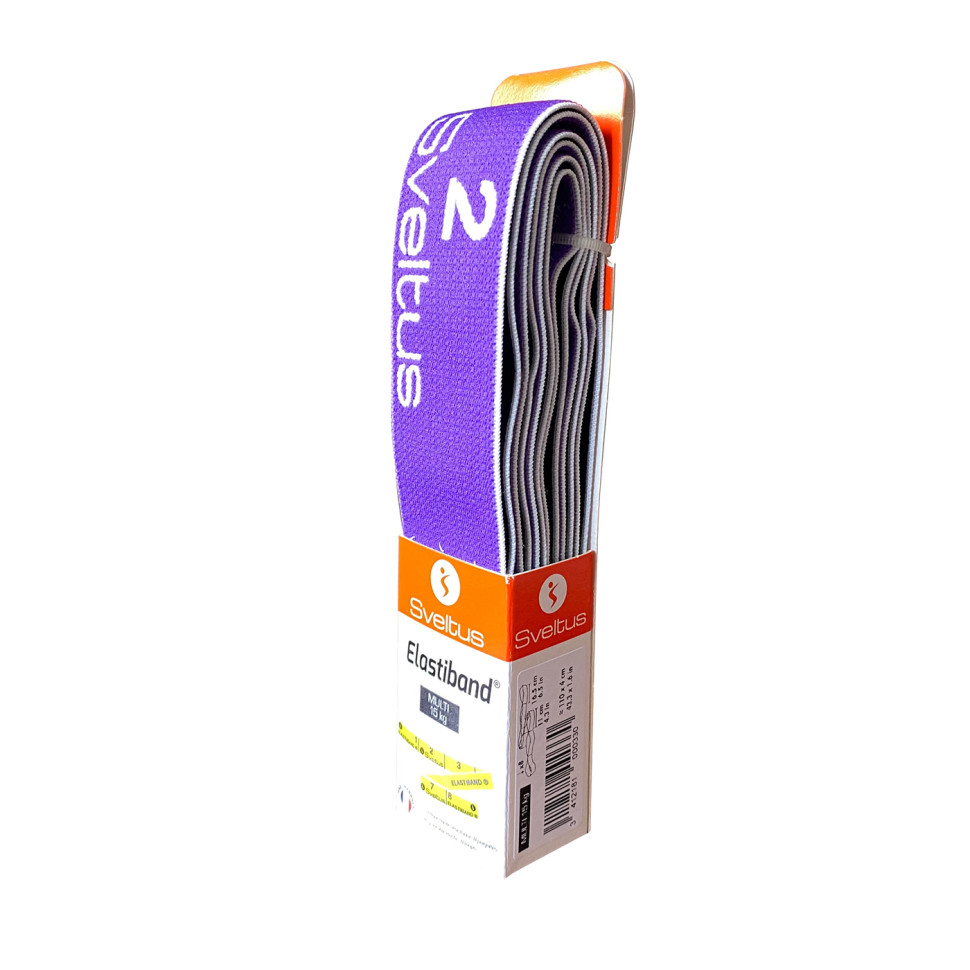 Еспандер для фітнесу Multi Elastiband Sveltus SLTS-0033 фіолетовий, 15кг + QR код