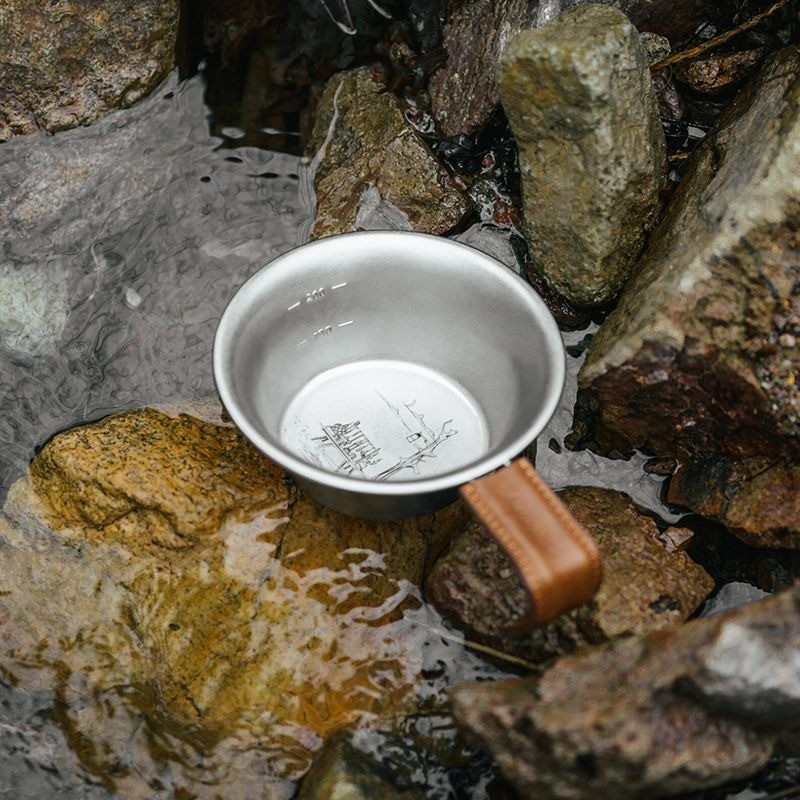 Ковш с деревянной ручкой Naturehike NH21SJ002 6927595785751 нержавеющая сталь 300 мл