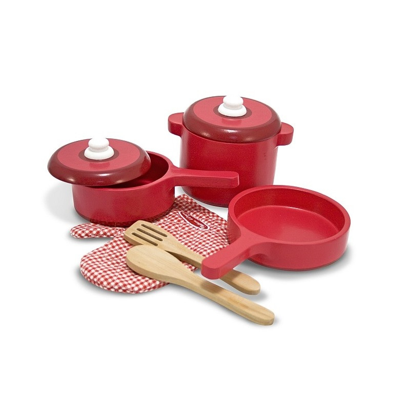 Ігровий набір дерев'яного посуду Melissa&Doug MD12610, 2 каструлі