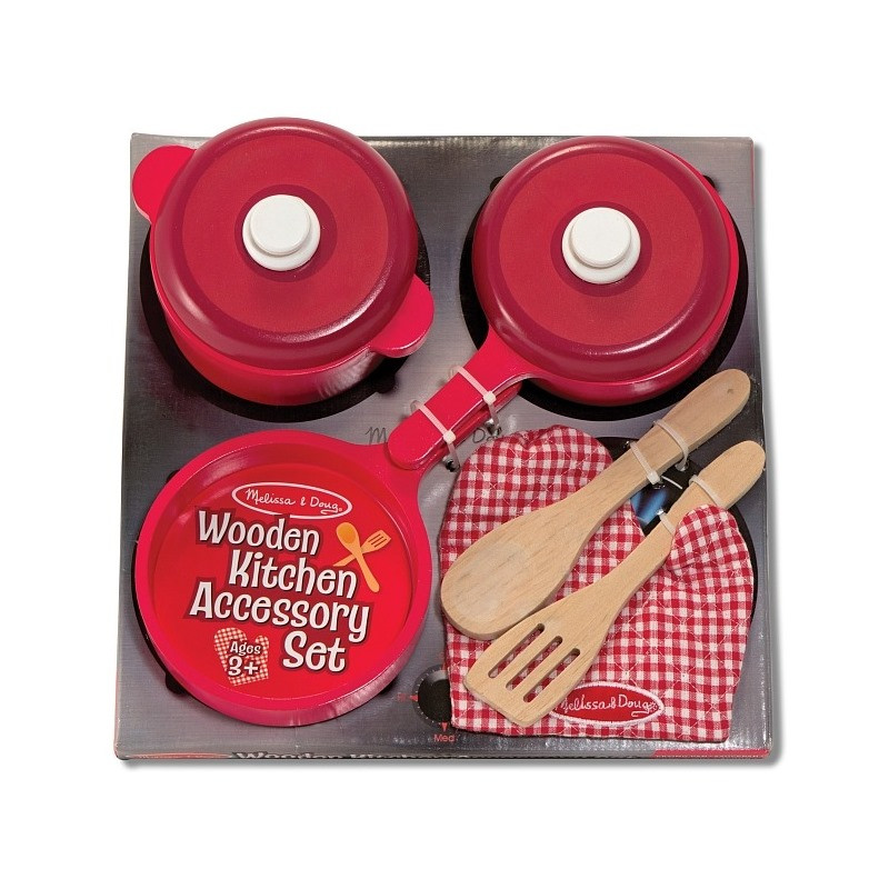 Ігровий набір дерев'яного посуду Melissa&Doug MD12610, 2 каструлі