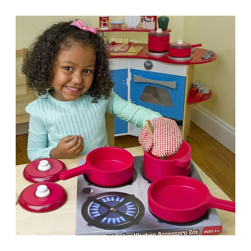 Ігровий набір дерев'яного посуду Melissa&Doug MD12610, 2 каструлі