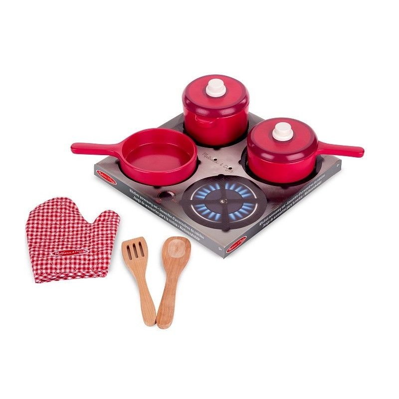 Ігровий набір дерев'яного посуду Melissa&Doug MD12610, 2 каструлі