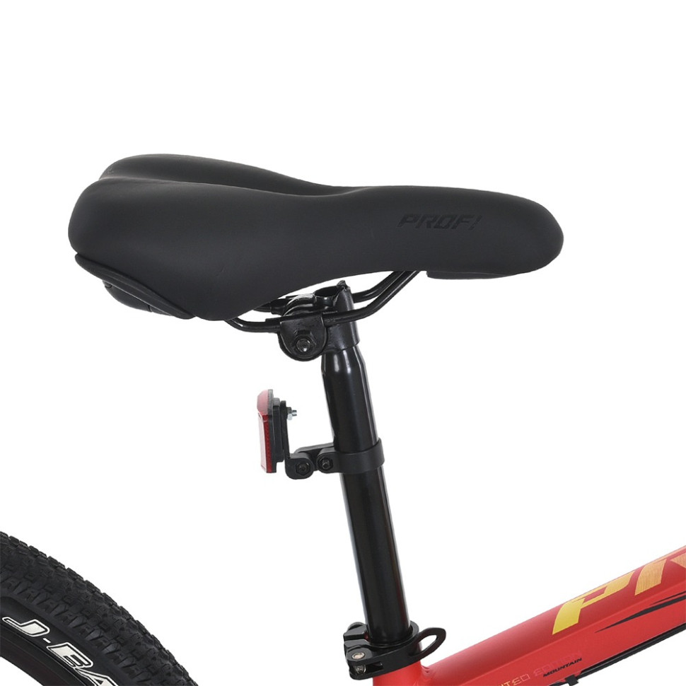 Велосипед PROF1 MTB2401-1, 24 дюймів, алюмінієва рама 11 Shimano 21SP червоно-чорний 