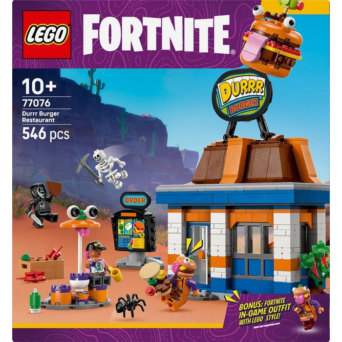 Конструктор Fortnite Durrr Burger ресторан LEGO 77076, 546 деталей