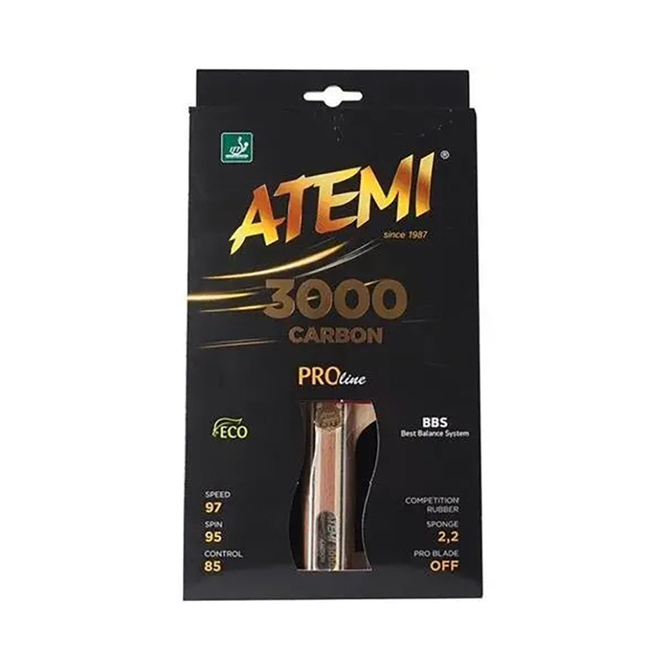 Ракетка для настільного тенісу 3000 PRO Carbon ECO-Line Atemi 3000 A3000PL