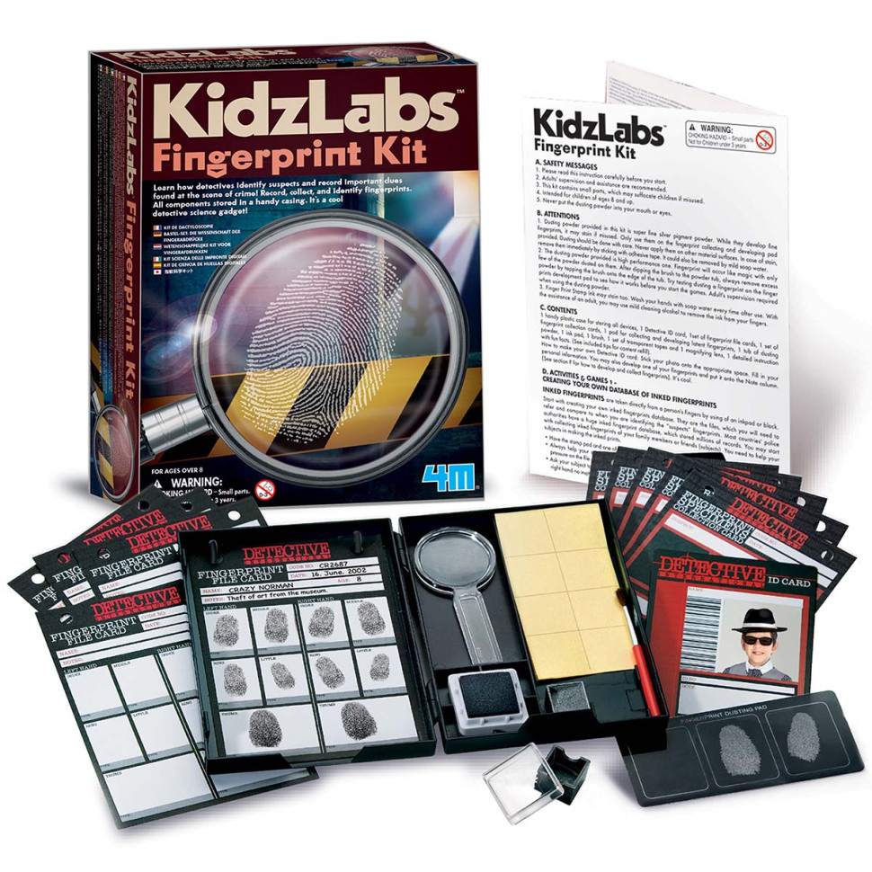 Набір детектива Відбитки пальців 4M 00-03248 із серії KidzLabs