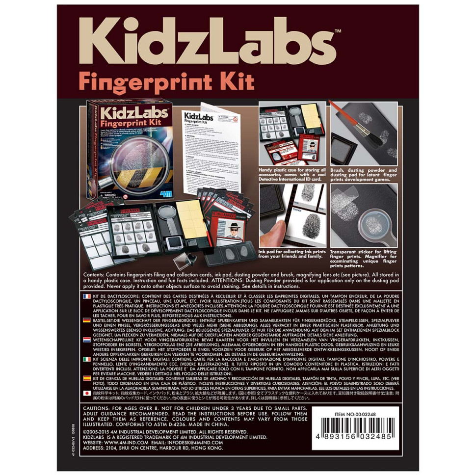 Набір детектива Відбитки пальців 4M 00-03248 із серії KidzLabs