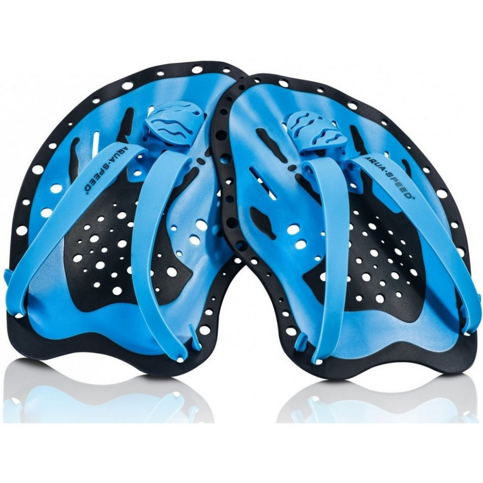 Лопатки для плавания SWIM PADDLE 6971 Aqua Speed 148-01 синий