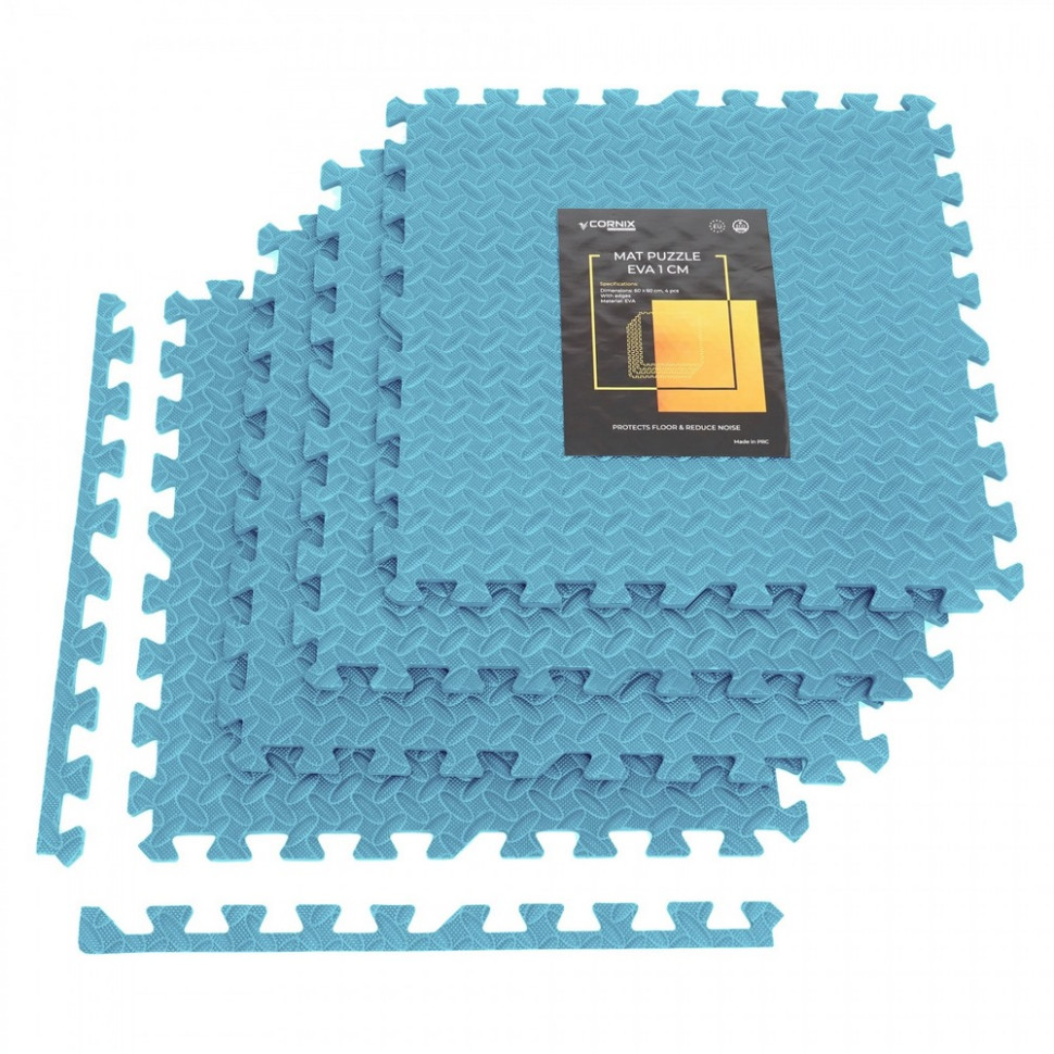 Мат-пазл (ласточкин хвост) Mat Puzzle Cornix XR-0235 EVA 120 x 120 x 1 cм, Sky Blue