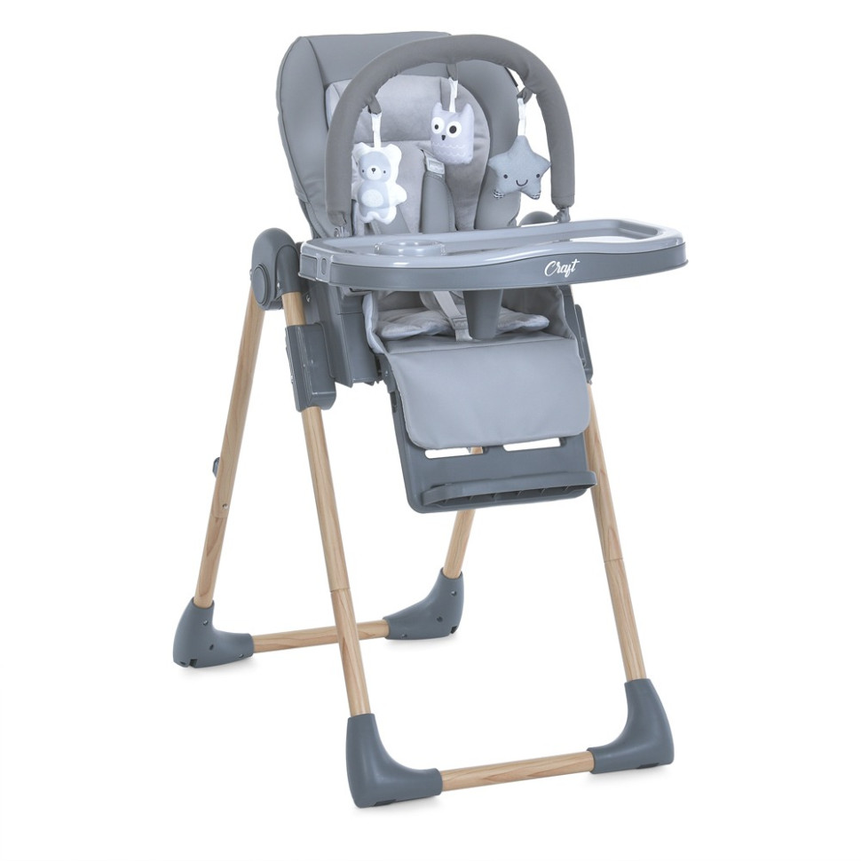 Стульчик для кормления CRAFT El Camino ME 1115-W Gray, до 15 кг