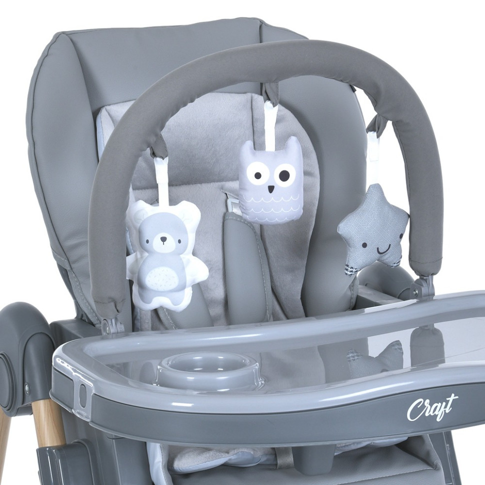 Стульчик для кормления CRAFT El Camino ME 1115-W Gray, до 15 кг