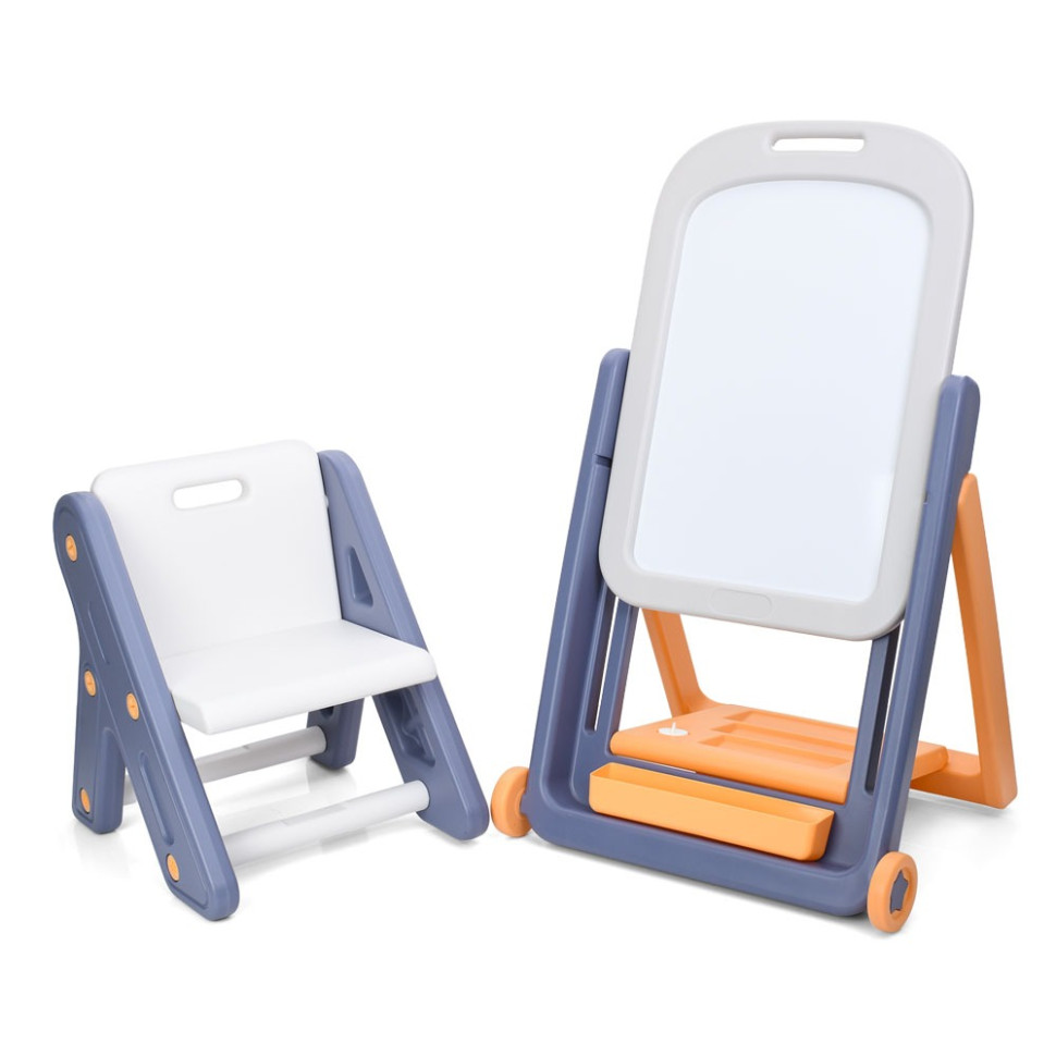 Детский мольберт 2 в 1 Bambi QC-BB03 со стульчиком