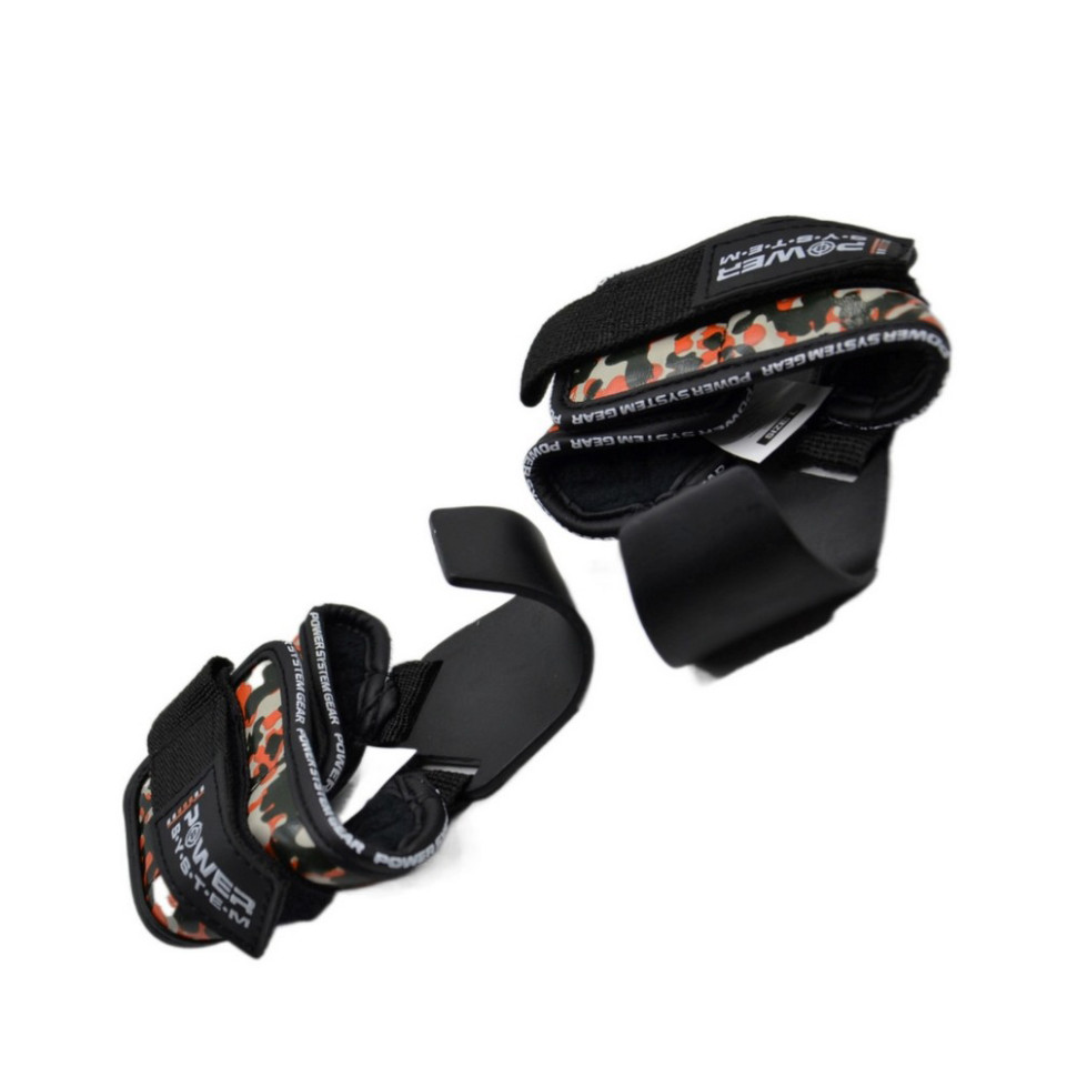Гаки для тяги на зап'ястя Hooks Camo Power System PS_3370_Black/Red XL, XL
