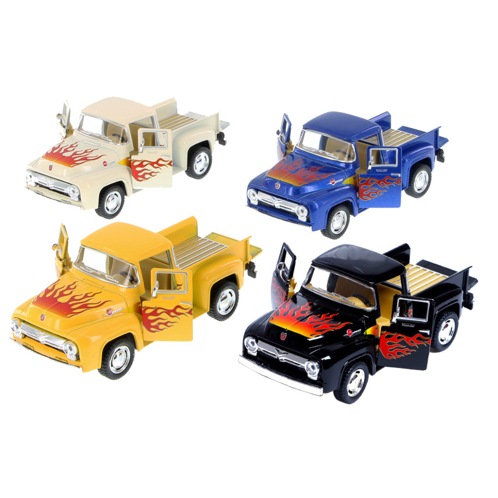 Машинка металлическая Pickup FORD F-100 (1956) Kinsmart KT5385FW инерционная 1:38