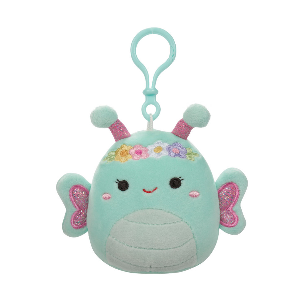 Мягкая игрушка Бабочка Рейна Squishmallows SQCP00181 на клипсе 9 см