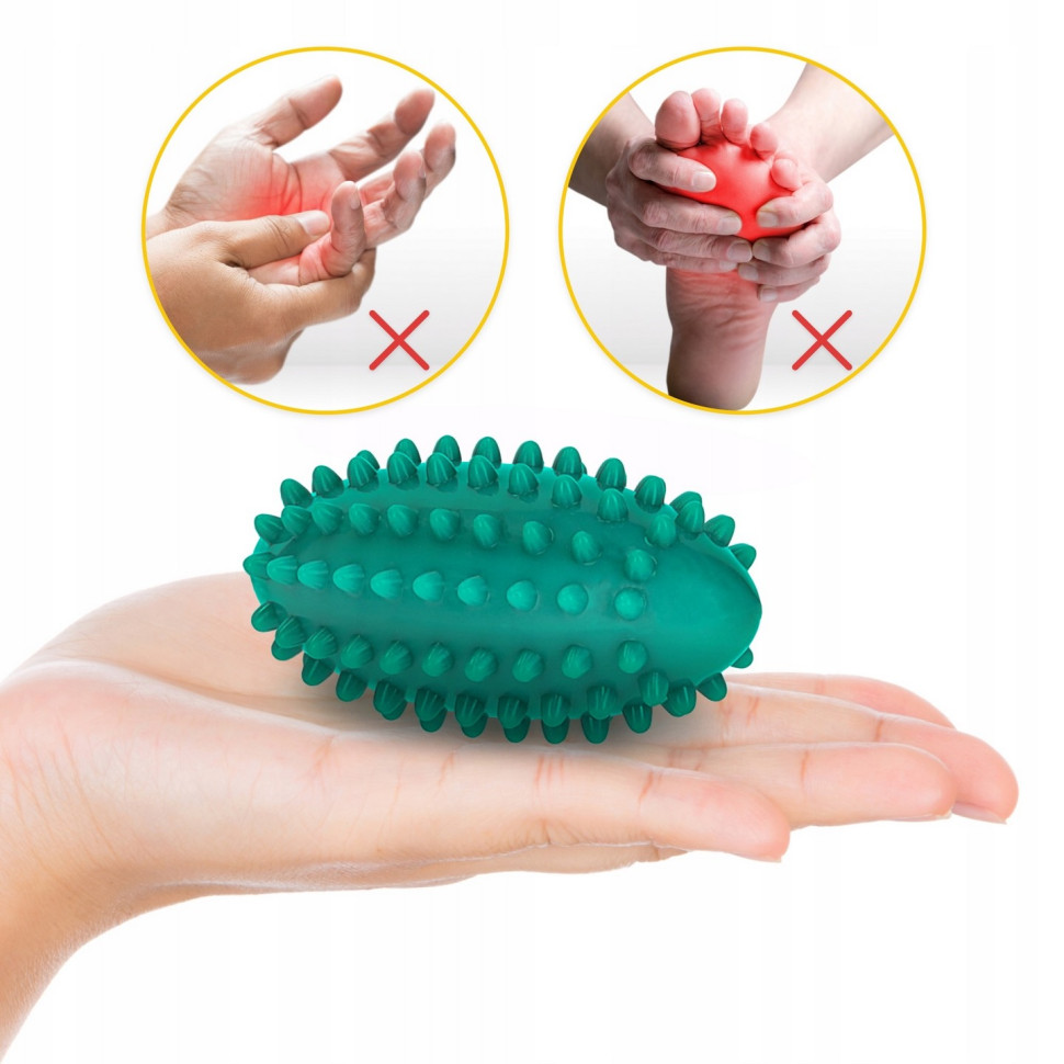 Мяч массажный огурец Spike Bean 4FIZJO P-5905973403320 Green 11.5 x 5 см 