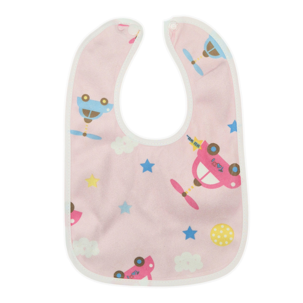 Детский тканевый слюнявчик Mega Zayka MGZ-0600-20 на кнопке