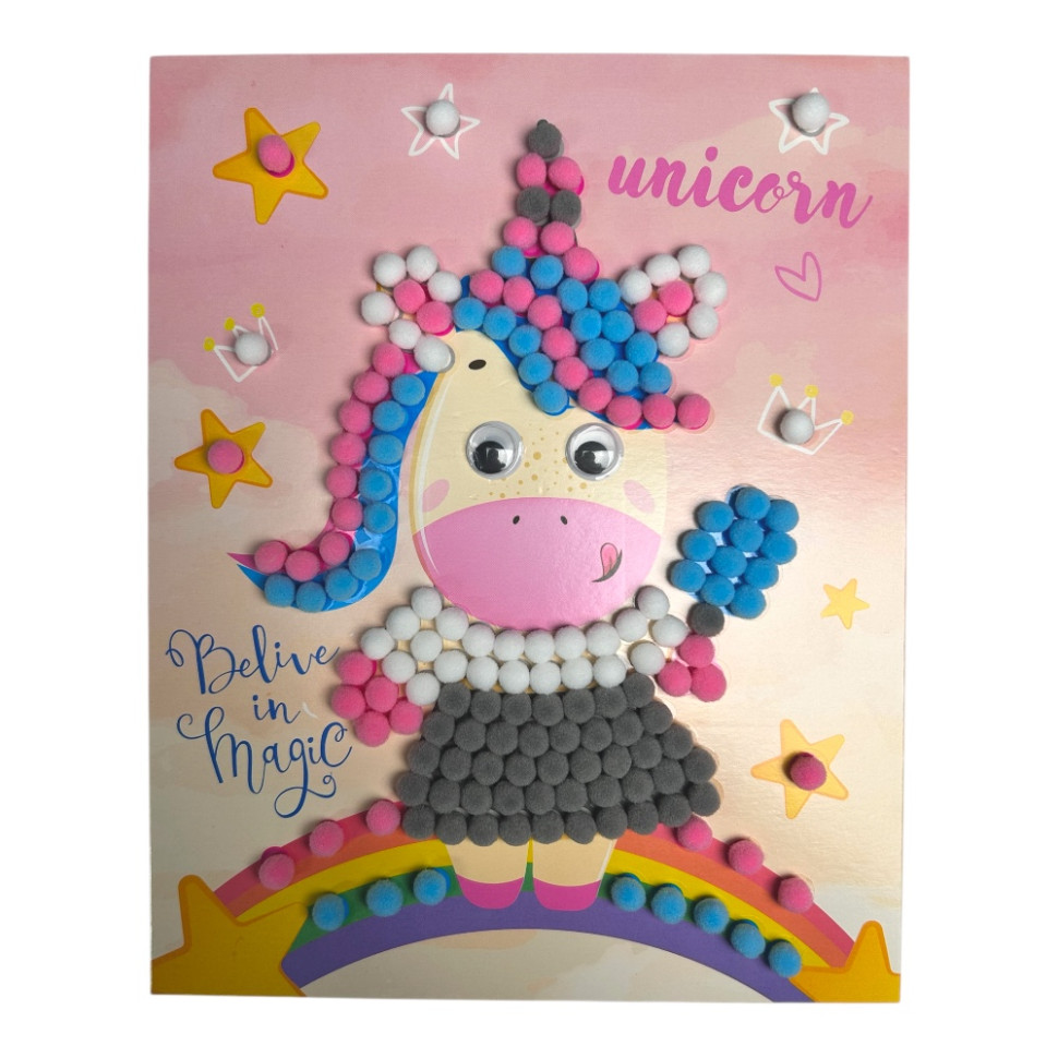 Набір для творчості мозаїка з помпонів