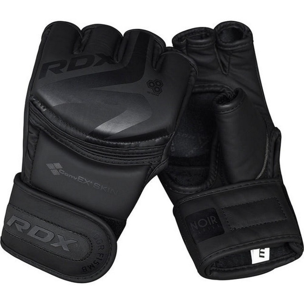 Перчатки для ММА F15 Noir Matte RDX Inc Limited GGR-F15MB-M, Black, M (капа в комплекте)
