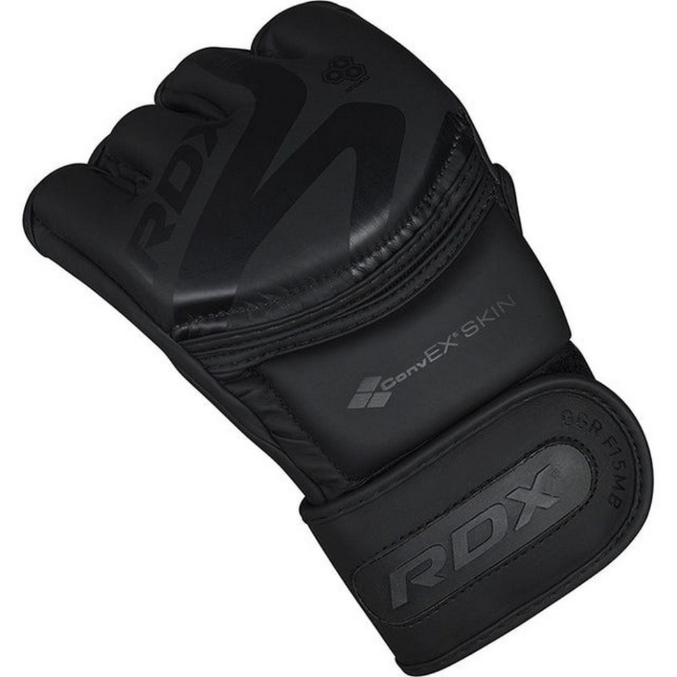 Перчатки для ММА F15 Noir Matte RDX Inc Limited GGR-F15MB-M, Black, M (капа в комплекте)