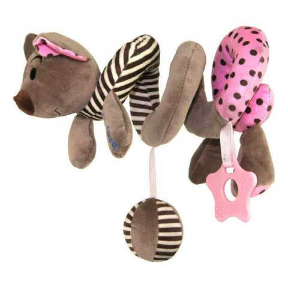 Дитяча плюшева спіраль Мишка Baby Mix 43479, 50 см